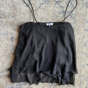 Leith Crop Black tank